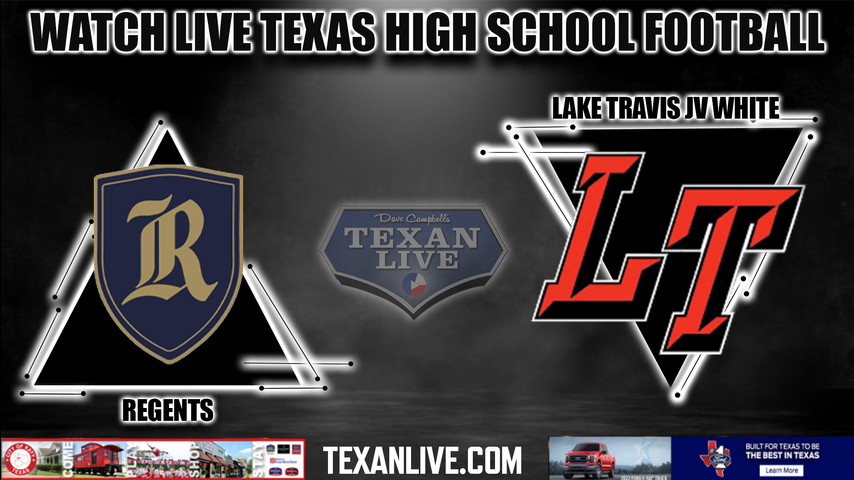 Regents vs Lake Travis - 7PM - 9/15/2022 - JV White - Football - Live from Track Stadium
