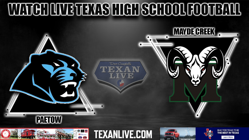 Paetow vs Mayde Creek - 6:00pm - 9/15/2022 - Football- Live from Legacy Stadium