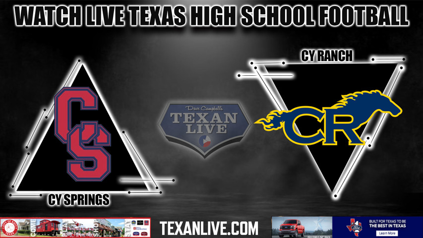 Cy Springs vs Cy Ranch - 6:00PM - 10/1/2022 - Football - Live from CFFCU Field