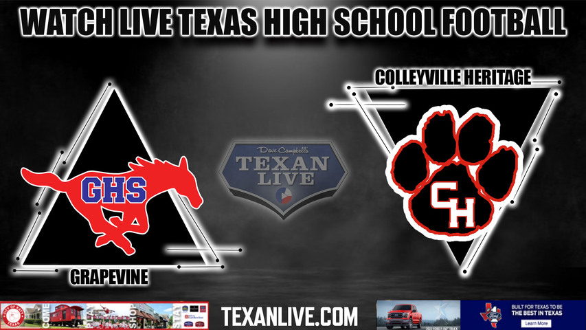Grapevine vs Colleyville Heritage - 7:00PM - 9/30/2022- Football - Live from Mustang-Panther Stadium