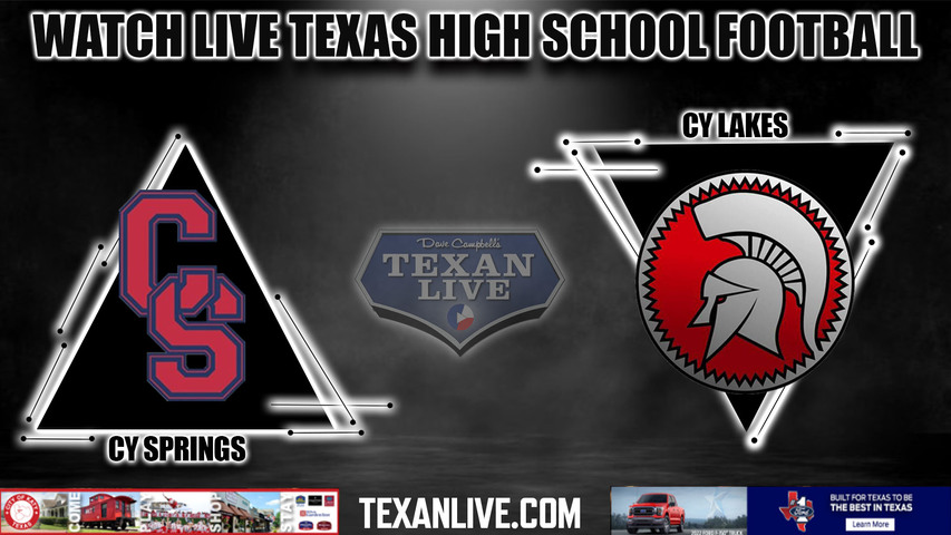 Cy Lakes vs Cy Springs - 7:00PM - 10/7/2022 - Football - Live from CFFCU Stadium