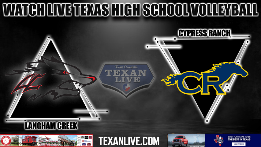 Langham Creek vs Cy Ranch - 5:30PM - 9/27/2022 - Volleyball - Live from Cy Ranch High School