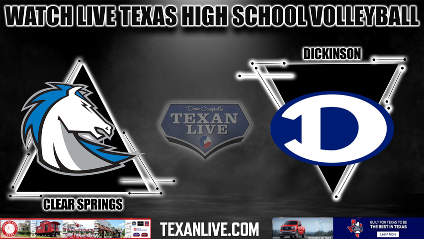 clear springs vs dickinson - 6:00PM - 10/4/2022 - Volleyball - Live from Dickinson High School