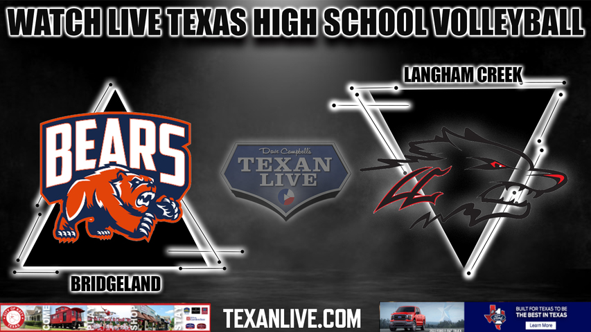Bridgeland vs Langham Creek - 5:30PM - 10/4/2022 - Volleyball - Live from Langham Creek High School