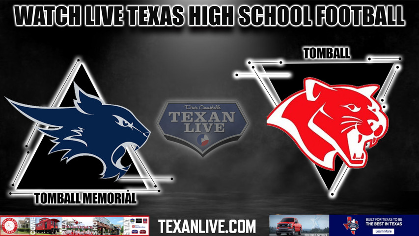 Tomball Memorial vs Tomball - 7:30PM - 10/14/2022 - Football - Live from Tomball ISD Stadium