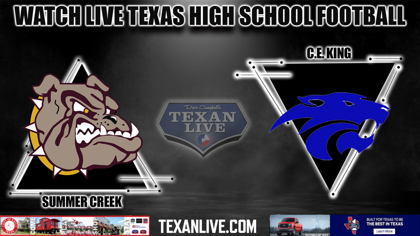 Summer Creek vs CE King - 7:00PM - 10/28/2022 - Football - Live from Panther Stadium