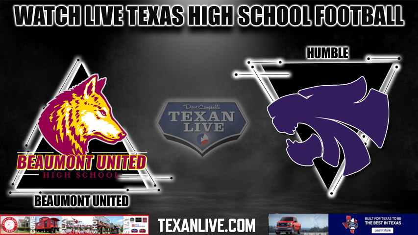 Beaumont United vs Humble - 2:00PM - 11/5/2022 - Football - Live from Turner Stadium