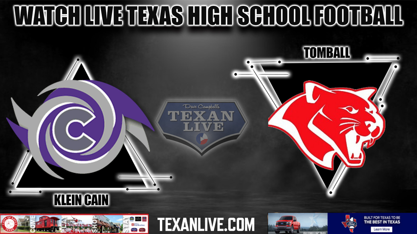 Klein Cain vs Tomball - 7:00PM - 11/4/2022 - Football - Live from Tomball ISD