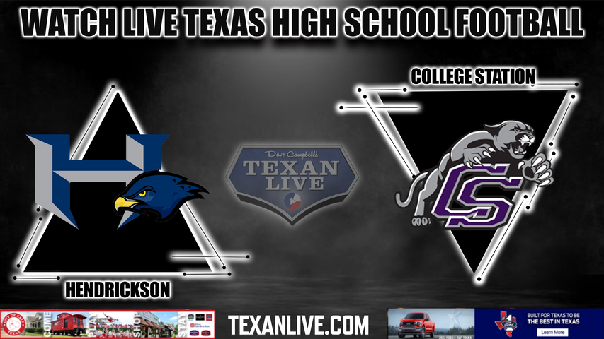 Hendrickson vs College Station - 7:00PM - 11/3/2022 - Football - Live from The Pfield