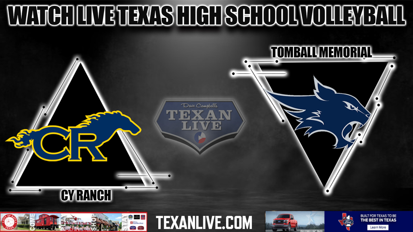 Cy Ranch vs Tomball Memorial - 6:00PM - 11/1/2022 - Volleyball - Bi District Playoffs - Live from Berry Center
