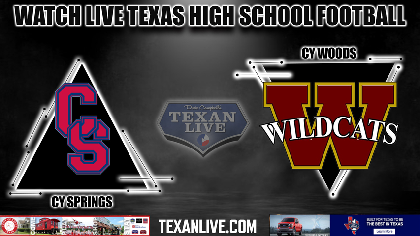 Cy Springs vs Cy Woods - 7:00PM - 10/28/2022 - Football - Live from CFFCU Stadium