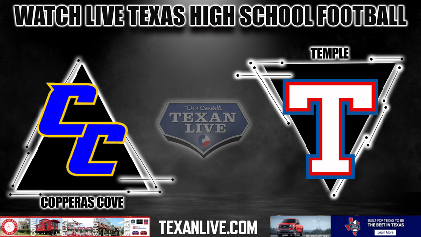 Copperas Cove vs Temple - 7:00PM - 11/3/2022 - Football - Live from Wildcat Stadium