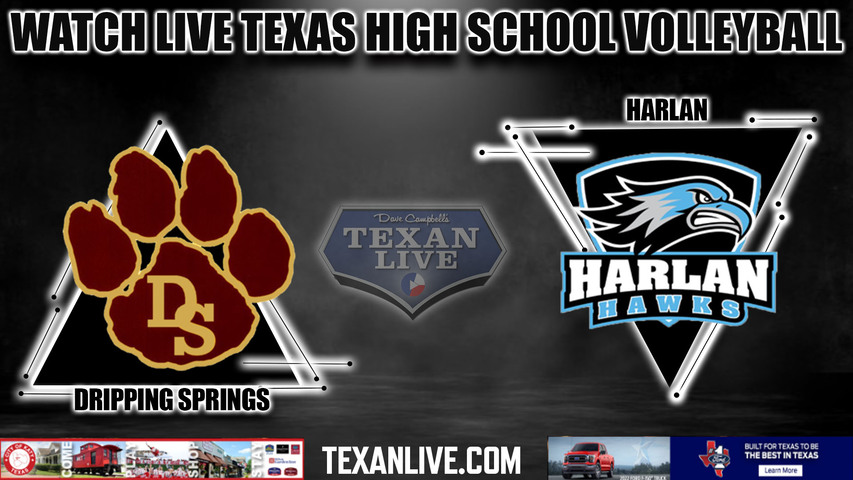 Dripping Springs vs Harlan - 5:00PM - 11/11/2022 - Volleyball - 6A Region 4 Regional Semi-finals - Live from Alamo Convention Center