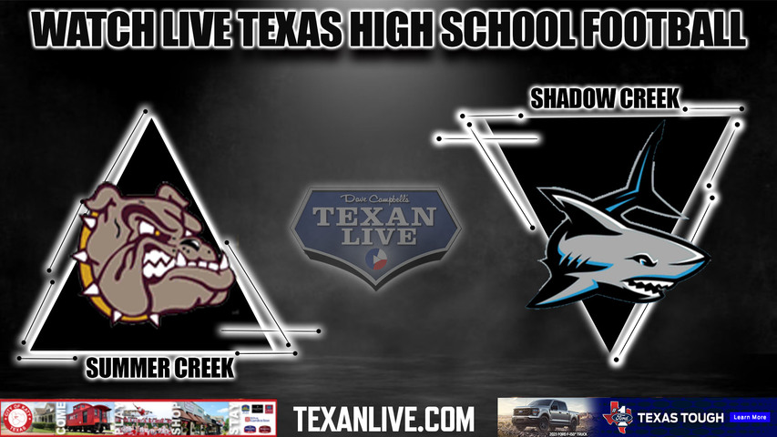 Summer Creek vs Shadow Creek - 7:00PM - 11/18/2022 - Football - Live from TDECU Stadium - Area Round Playoffs
