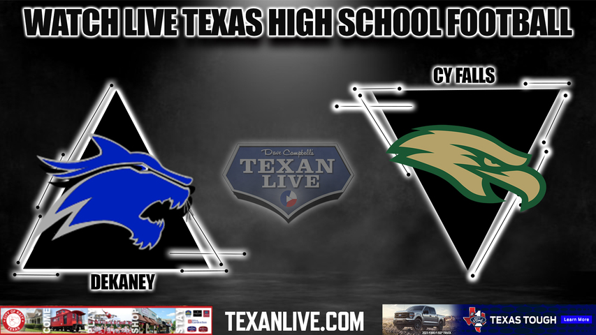 Dekaney vs Cy Falls - 7:00PM - 11/18/2022 - Football - Live from Randall Reed Stadium - Area Round Playoffs