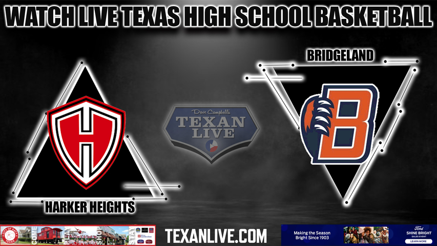 Harker Heights vs Bridgeland - 5:00PM - 12/8/2022 - Boys Basketball - Live from Bridgeland High School - Gym 1