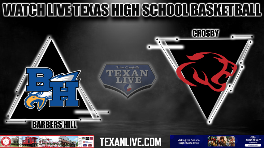 Barbers Hill vs Crosby - 7:00PM - 12/13/2022 - Girls Basketball - Live from Crosby High School