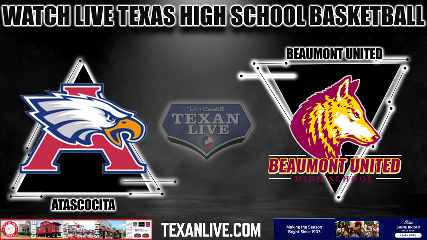 Atascocita vs Beaumont United - 7:00PM - 1/24/2023 - Boys Basketball - Live from Beaumont United High School
