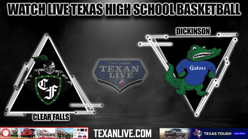 Clear Falls vs Dickinson - 7:00PM - 1/25/2023 - Boys Basketball - Live from Dickinson High School