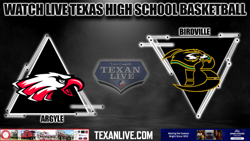 Argyle vs Birdville - 7:00PM - 1/27/2023 - Boys Basketball - Live from Birdville High School