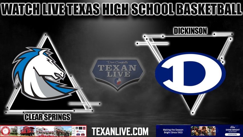 Clear Springs vs Dickinson - 1:00PM - 2/11/2023 - Boys Basketball - Live from Dickinson High School