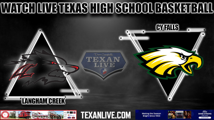 Langham Creek vs Cy Falls - 7PM - 2/15/2023 - Boys Basketball - Live from Cy Falls High School
