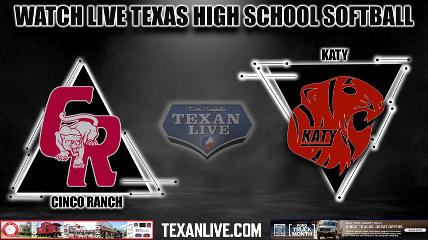Cinco Ranch vs Katy - 6:00PM - 3/10/2023 - Softball - Live from Katy High School