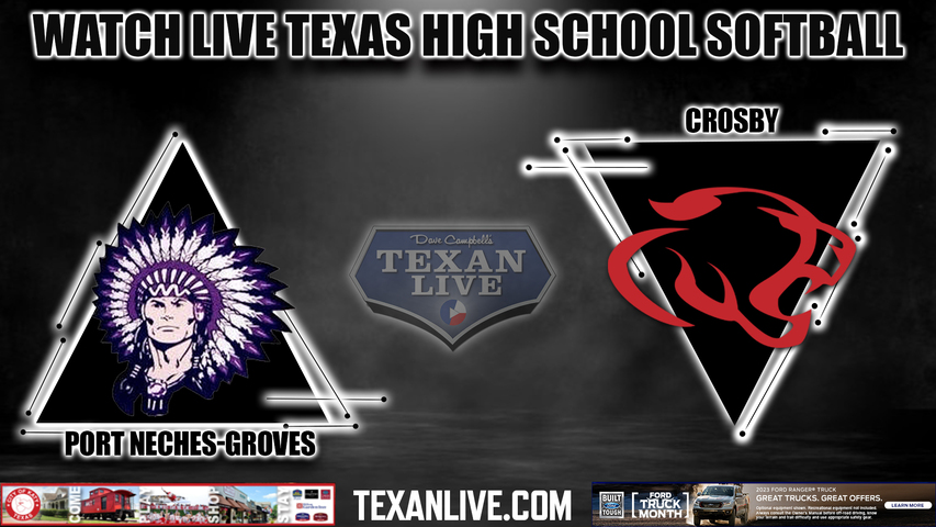 Port Neches-Groves vs Crosby - 2:00PM - 3/13/2023 - Softball - Live from Crosby High School