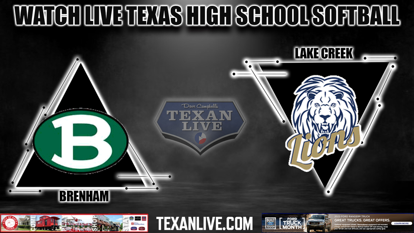 Brenham vs Lake Creek - 1:30PM - 3/14/2023 - Softball - Live from Lake Creek High School