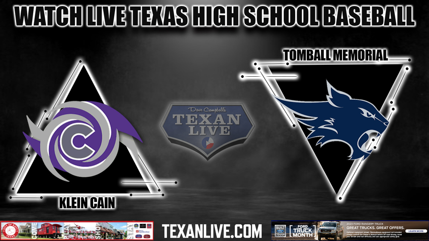 Klein Cain vs Tomball Memorial - 11:30AM - 3/16/2023 - Baseball - Live from Tomball Memorial High School