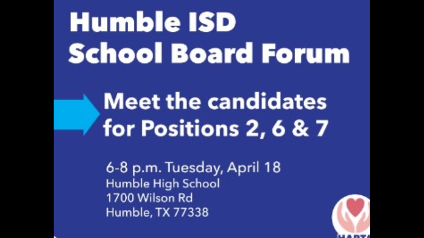 Humble ISD Candidates Forum - 6PM - 4/18/23 - Live from Humble High School