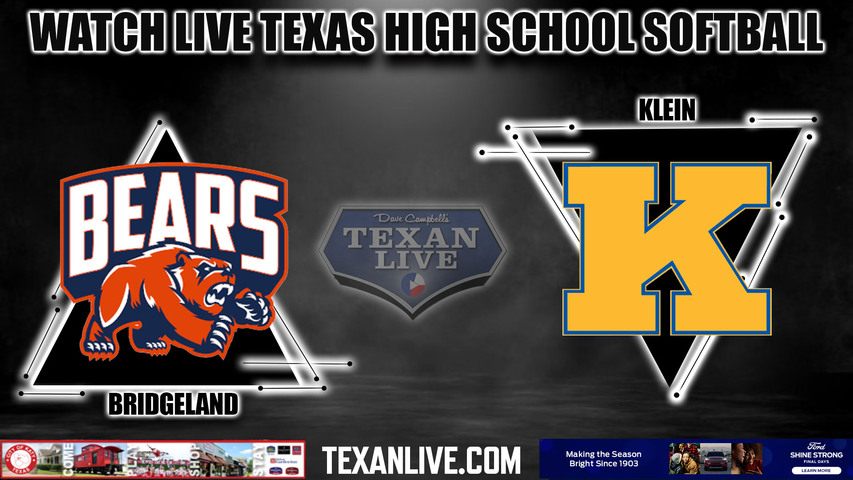 Bridgeland vs Klein - 6:00PM - 4/27/2023 - Softball - Live from Cy Ranch High School - One Game Playoff - Bi-district Playoffs