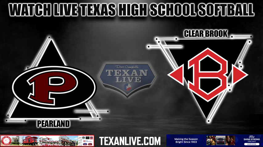 Pearland vs Clear Brook- 6:30PM - 4/26/2023 - Softball - Live from Clear Brook High School - Game One