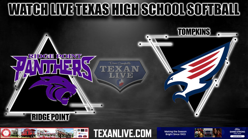 Ridge Point vs Tompkins- 5:30PM - 4/28/2023 - Softball - Live from Jordan High School - One game Playoff - Bi-District