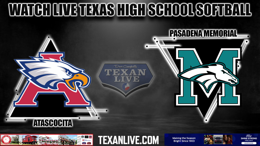Atascocita vs Pasadena Memorial - 6:00PM - 4/28/2023 - Softball - Live from Atascocita High School - Game One - Bi-district Playoffs