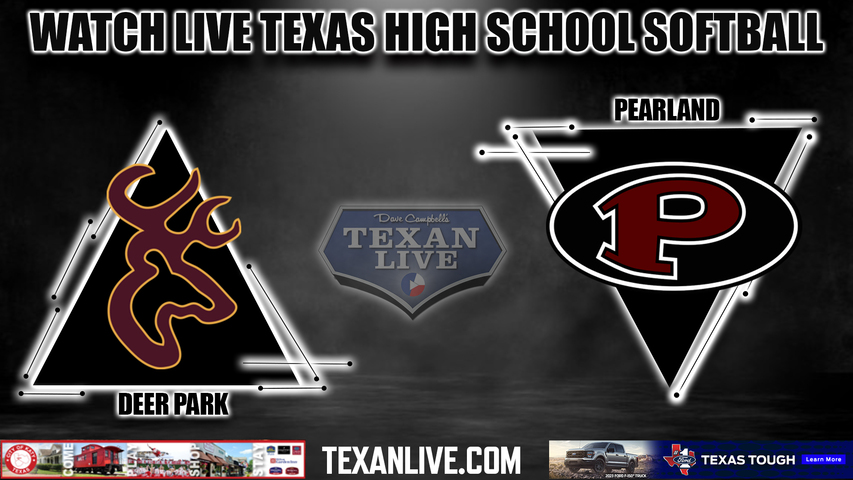 Deer Park vs Pearland - 7:30PM - 5/26/2023 - Softball - Live from Crosby High School - One Game Playoff - Regional Final - Playoffs