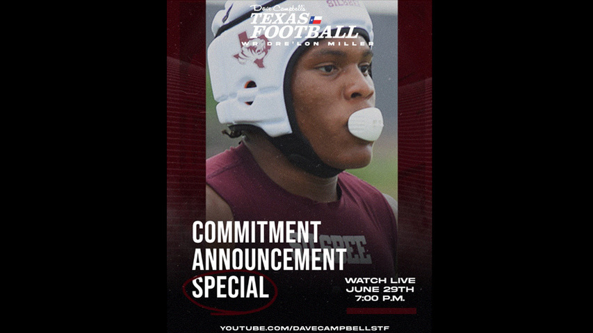 Dre'lon Miller - Silsbee High School- Commitment announcement - 6/29/23 - 7pm