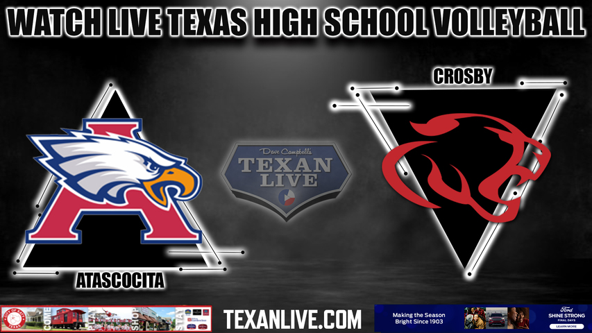 Crosby vs Atascocita -6:30pm- 8/18/2023 - Volleyball - Live from Atascocita High School