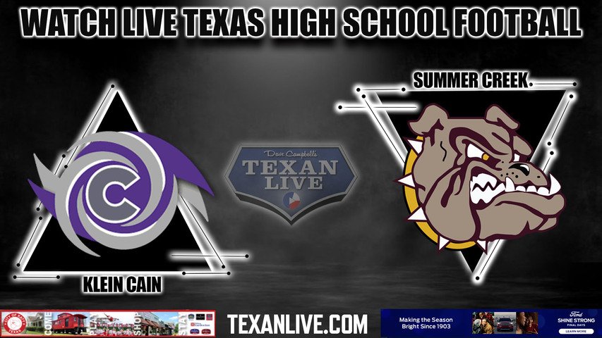 Klein Cain vs Summer Creek - 7:00pm- 8/25/2023 - Football - Live from Turner Stadium