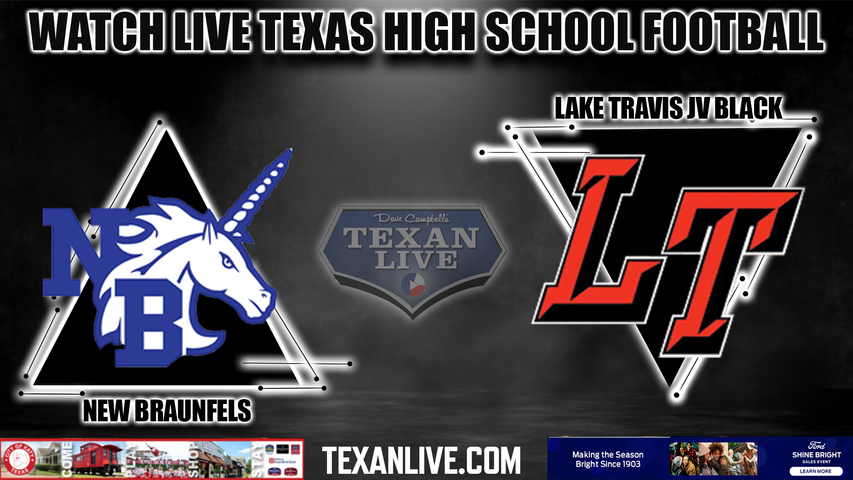 Lake Travis JV Black vs New Braunfels - 6:30pm- 8/23/2023 - Football - Live from Cavalier Stadium