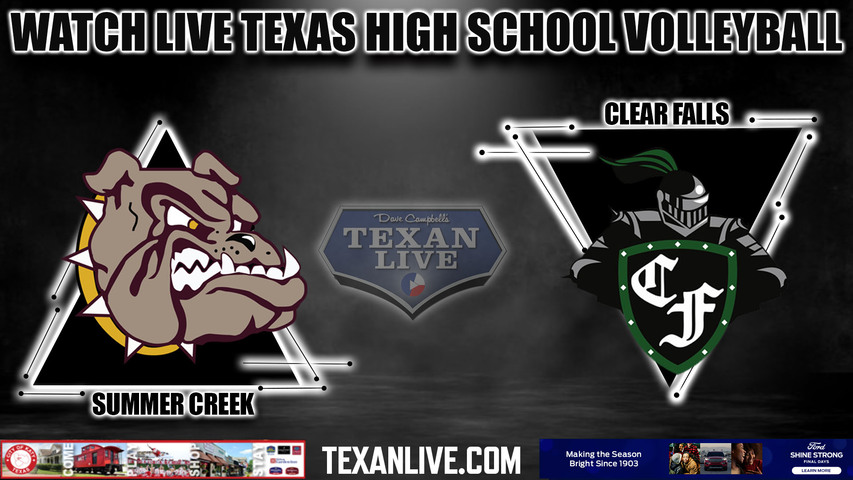 Summer Creek vs Clear Falls -6:30pm- 8/22/2023 - Volleyball - Live from Summer Creek High School