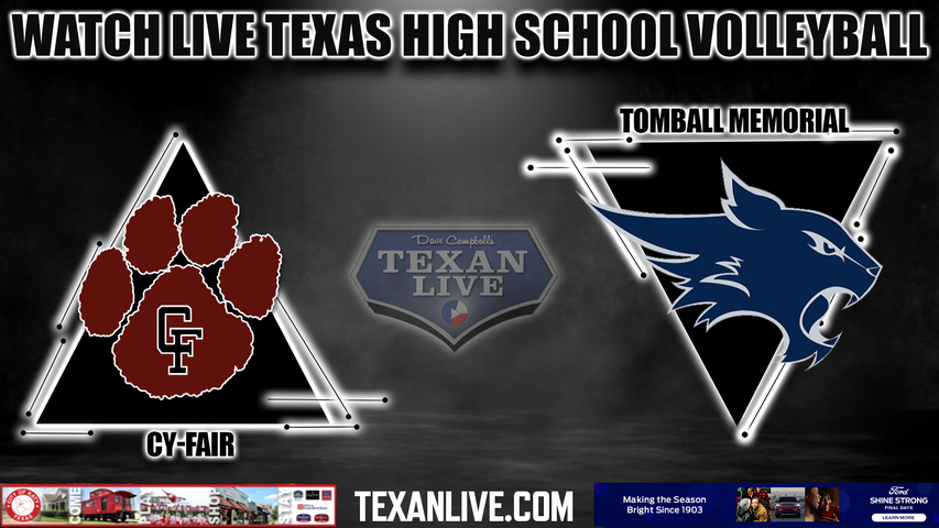 Cy Fair vs Tomball Memorial -5:30pm- 8/29/2023 - Volleyball - Live from Tomball Memorial High School