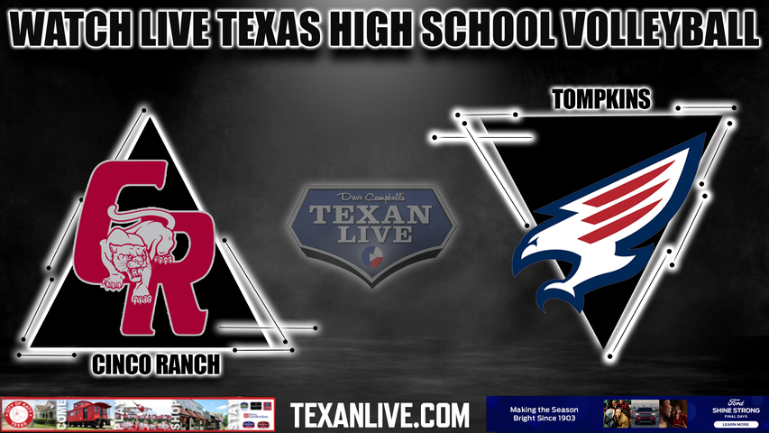 Cinco Ranch vs Tompkins -5:30pm- 8/29/2023 - Volleyball - Live from Tompkins High School