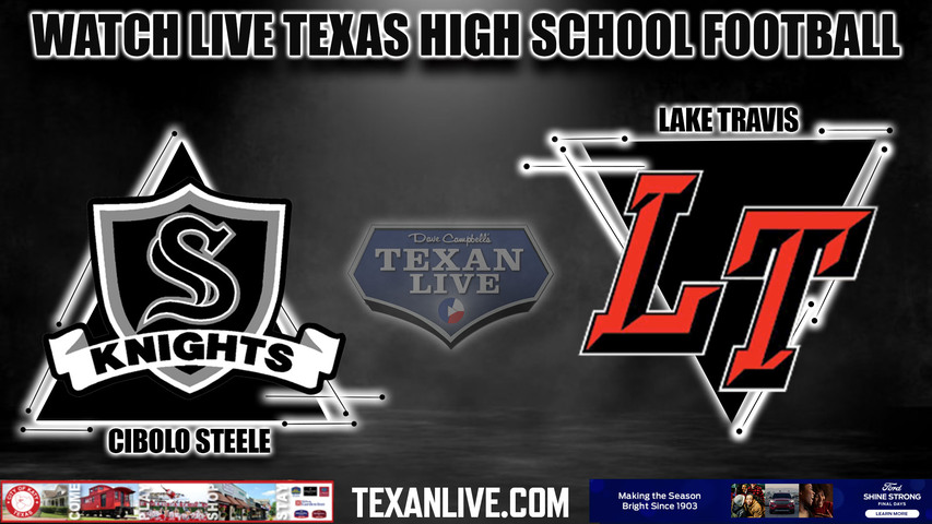 Lake Travis Freshmen White vs Steele -5:00pm- 8/31/2023 - Football - Live from Cavalier Stadium