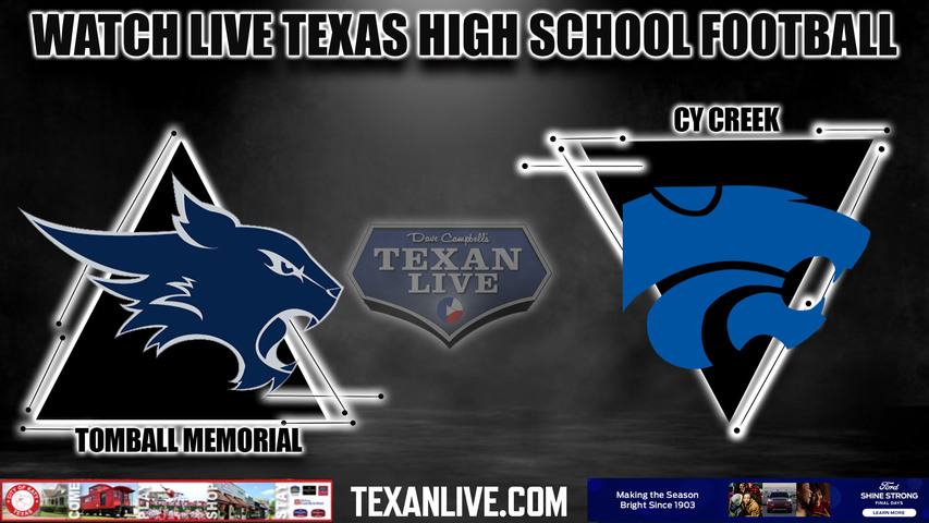 Tomball Memorial vs Cy Creek - 7:00pm- 8/31/2023 - Football - Live from CFFCU Stadium
