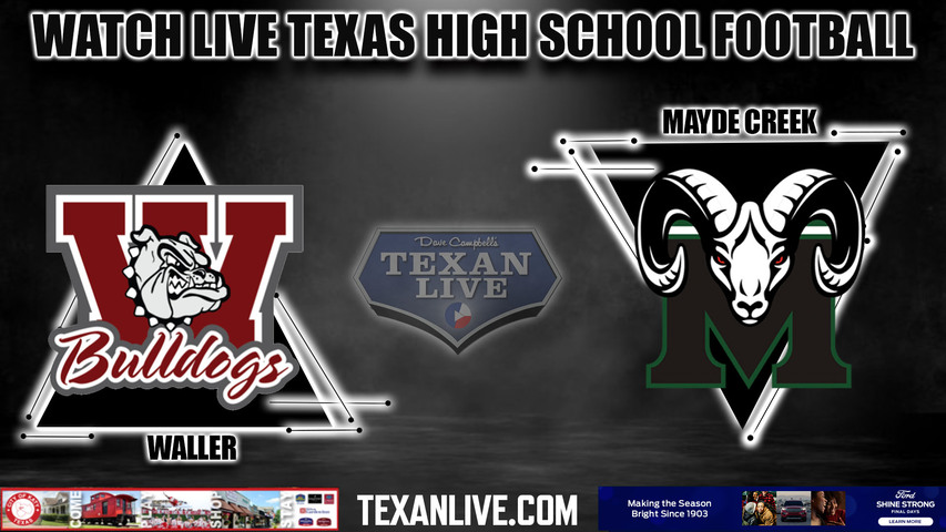 Waller vs Mayde Creek - 6:30pm- 9/2/2023 - Football - Live from Legacy Stadium