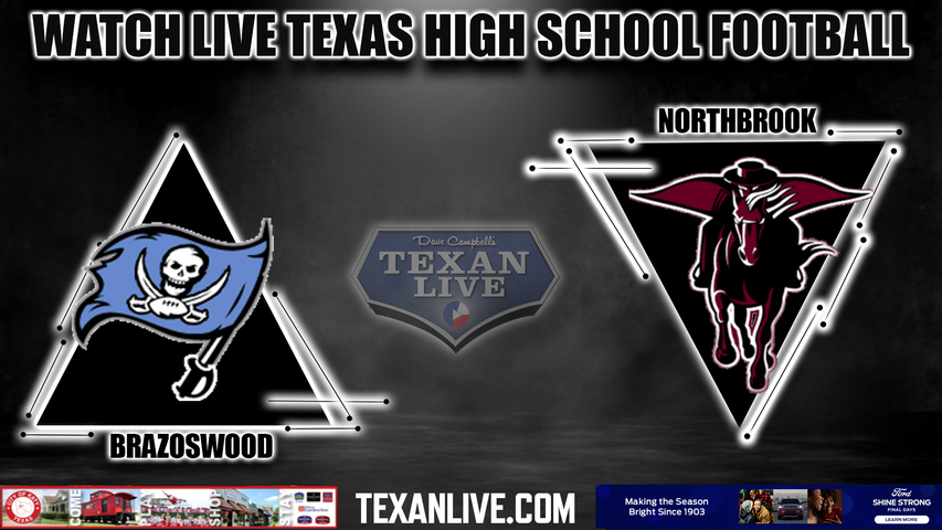 Brazoswood vs Northbrook - 7:00pm- 9/9/2023 - Football - Live from Tully Stadium