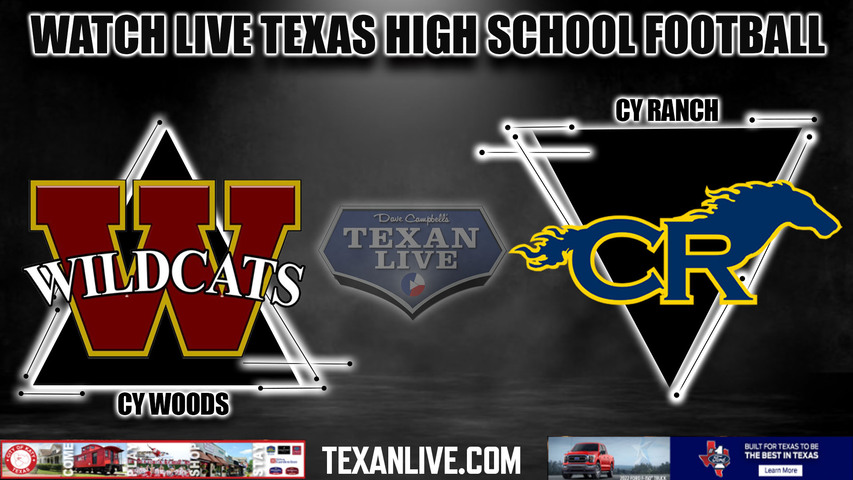 Cy Woods vs Cy Ranch - 7pm- 9/15/2023 - Football - Live from CFFCU Stadium