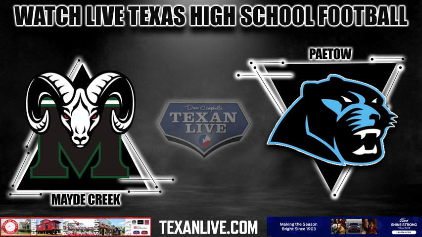 Mayde Creek vs Paetow- 7:15pm- 9/16/2023- Football - Live from Legacy Stadium