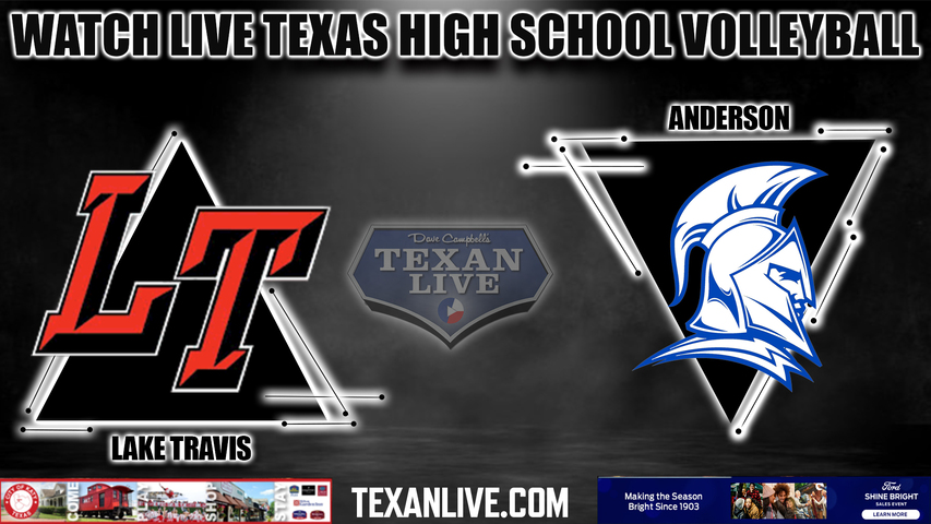 Lake Travis vs Anderson - 6:30pm- 9/12/2023 - Volleyball - Live from Anderson High School